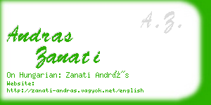 andras zanati business card